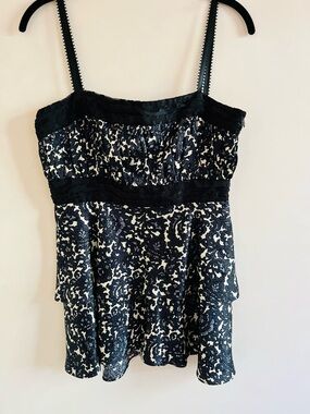 Milly Silk Ruffled Camisole
